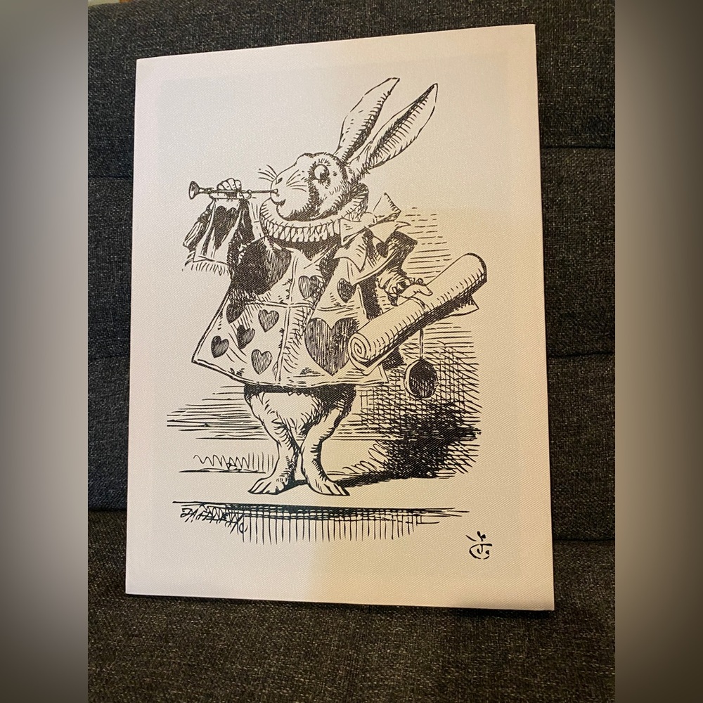 Alice in Wonderland (2) Canvas prints, White Rabbit & Tweedles, Decor
